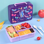 rockpapa 5 Compartment Bento Lunch Box for Kids with Uensils & Insulated Water Bottle & Lunch Bag with Strap, BPA-Free Lunch box Containers Set for School Boys Girls Ages 3+