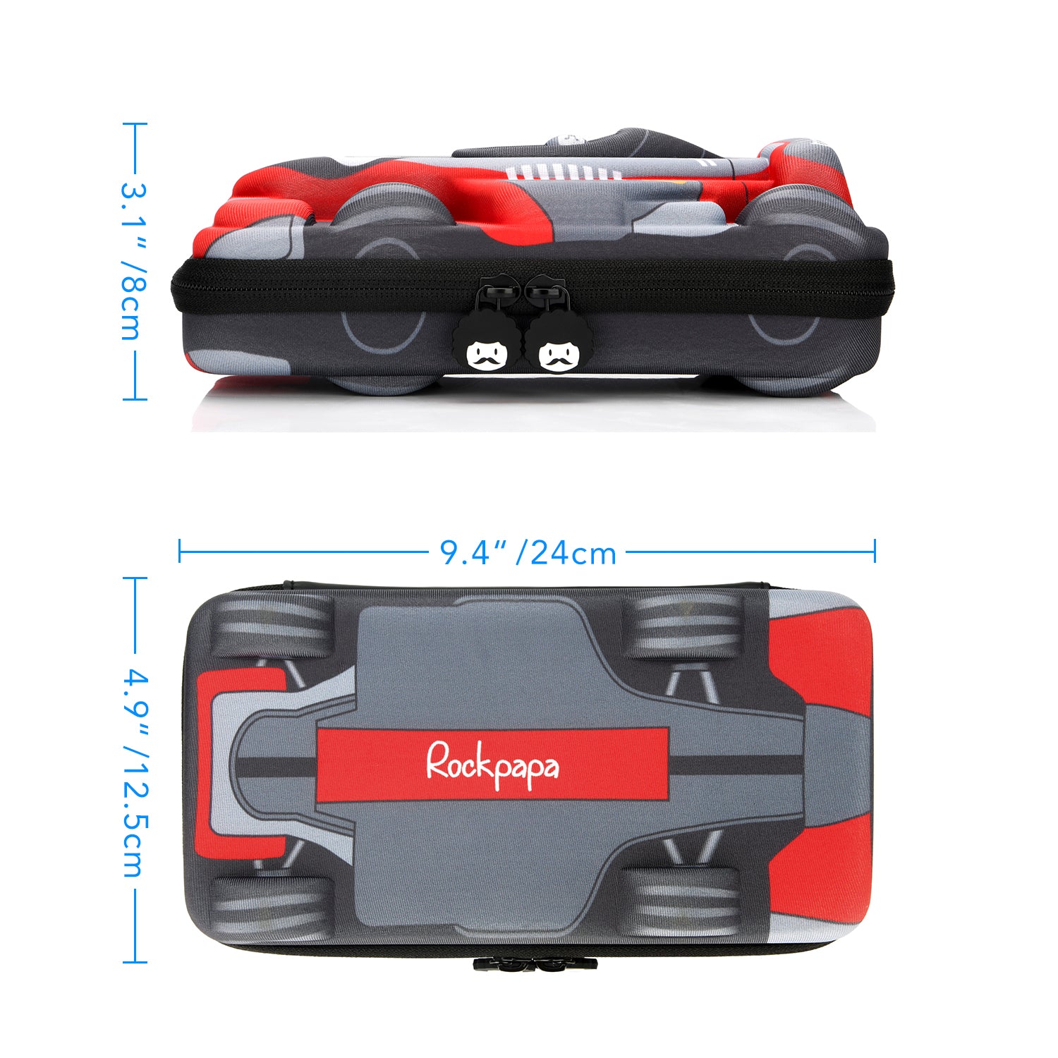 Rockpapa Large-Capacity F1 Racing Car Pencil Case, Pencil Box, Pencil Pouch for Kids