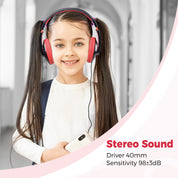 Rockpapa Comfort Kids Headphones w/o Microphone for School Travel
