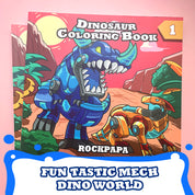 Rockpapa Dinosaur Coloring Book for Kids: Realistic, Fun, Adorable Illustrations for Your Young Dinosaur Enthusiast