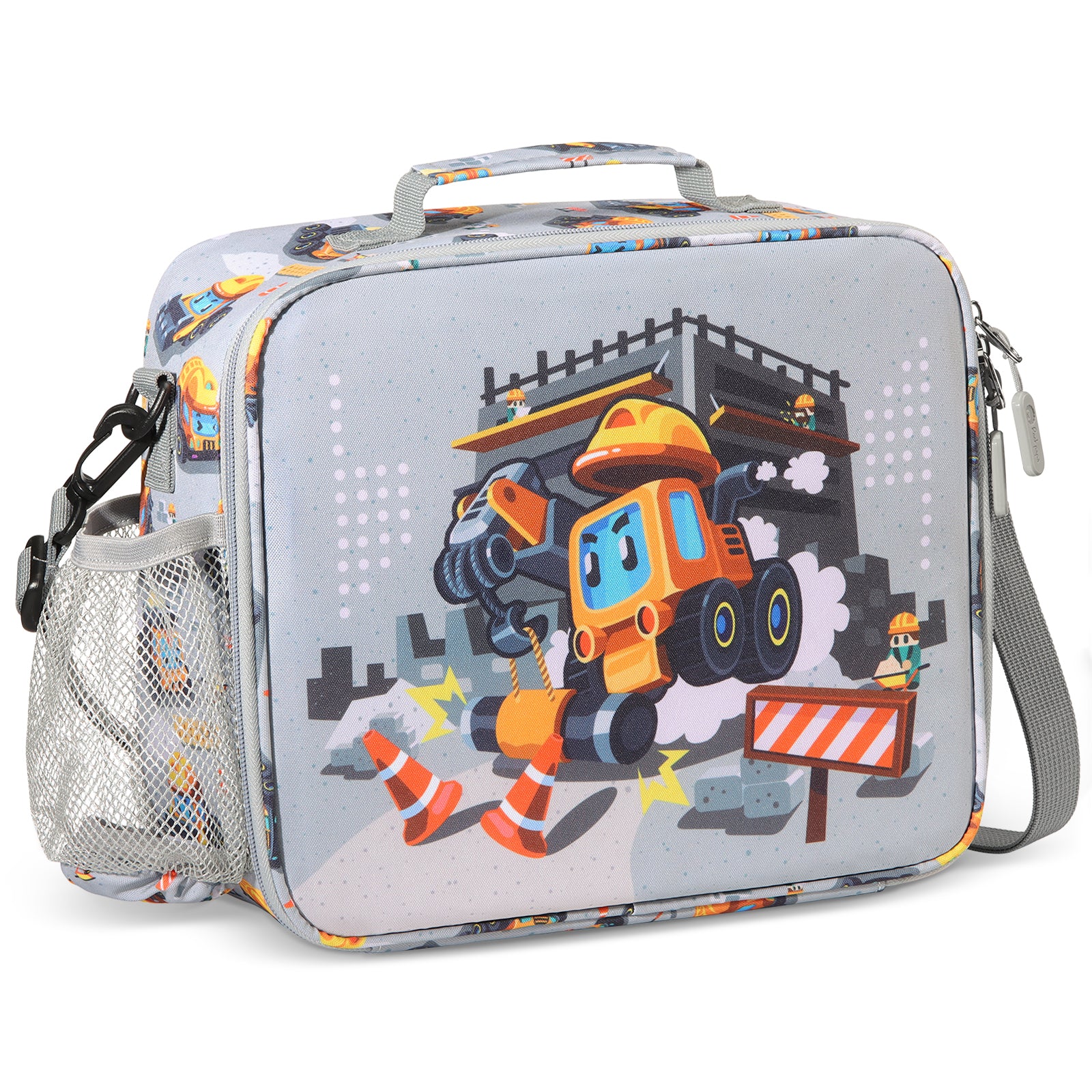 rockpapa Kids Lunch Bag for Kids with Strap, Waterproof, Stain