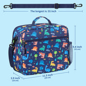 rockpapa Kids Lunch Bag for Kids with Strap, Waterproof, Stain & Oil-Resistant, Insulated LunchBag, Reusable Lunch Tote Bag Holds Lunch Box, Water Bottle & Snacks for School