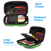 Rockpapa Large-Capacity Green Sport Racing Car Pencil Case, Pencil Box, Pencil Pouch for Kids