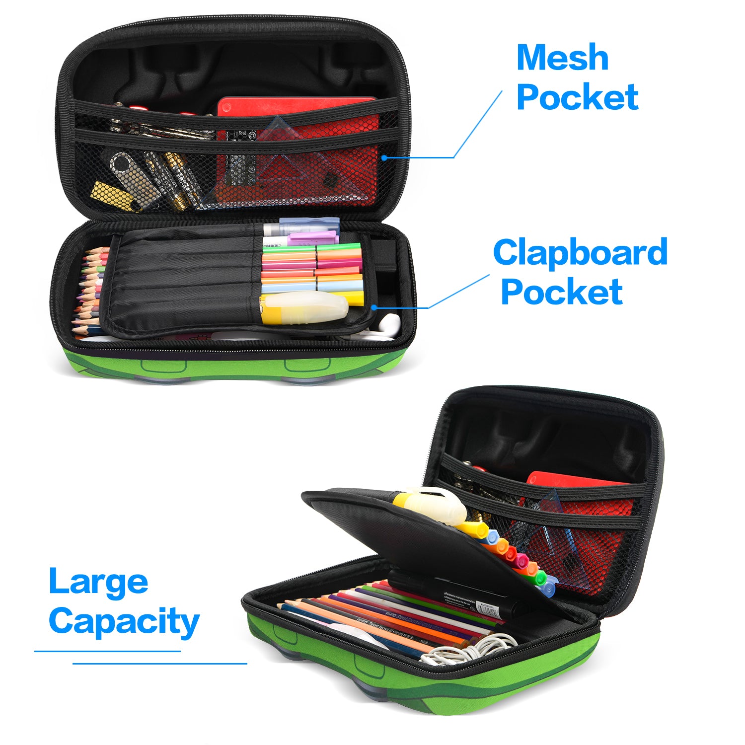 Big Capacity Pencil Case School Supplies,wide-opening Pencil Pouch