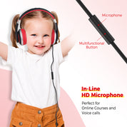 Rockpapa I20 Foldable Wired Kids Headphones with Microphone