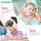 Rockpapa Share 1 Wired Headphones with Microphone & Share Port & Volume Limiting for Kids Adults